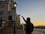 Sacre-Coeur in Montmartre at sunrise