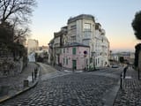 A Montmartre corner at sunrise