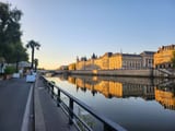 The banks of the Seine at sunrise