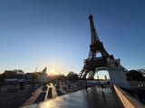 The Eiffel Tower at sunrise